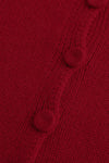 SWAYING/KNIT cashmere stand collar short cardigan SW24RE1T06 red